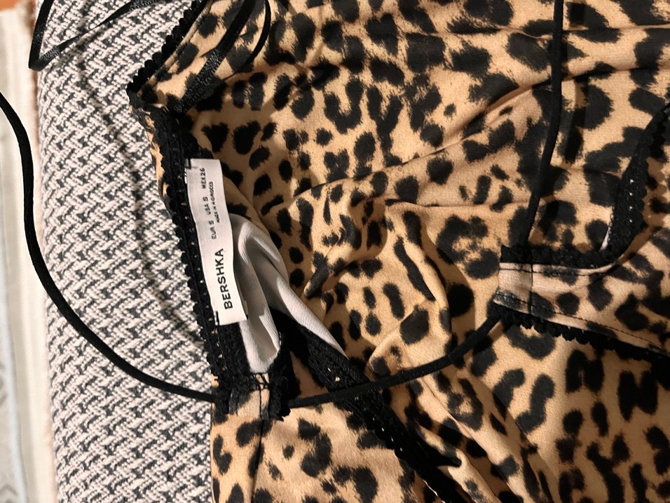 Bershka Leopar Desenli Uzun Strappy Elbise - Görsel 5