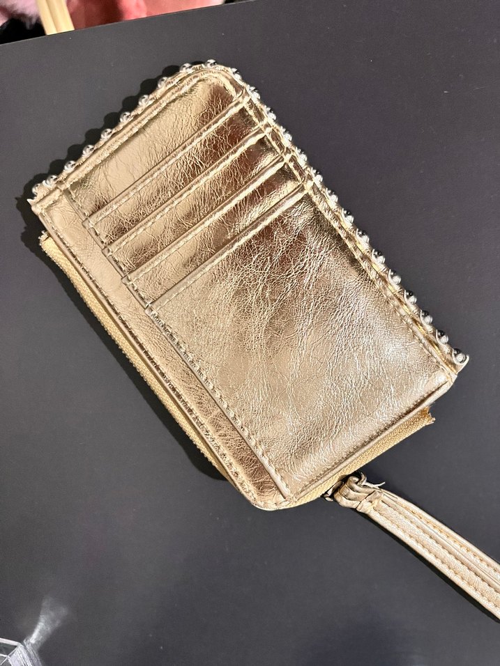 Altın Renkli Kadın Portföy Cüzdan - Görsel 2