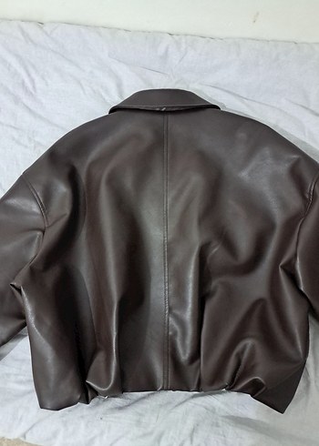 Pull and Bear Pull and Bear bomber deri ceket
