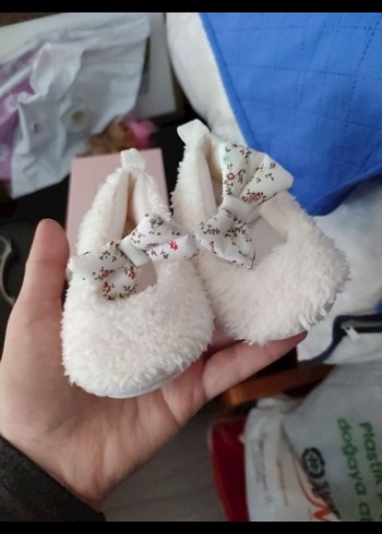 Nakışlı Fiyonklu Kız Çocuk Ev Terliği - Görsel 3