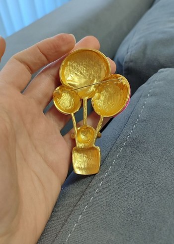 Renkli Balonlu Kadın Broş - Görsel 3