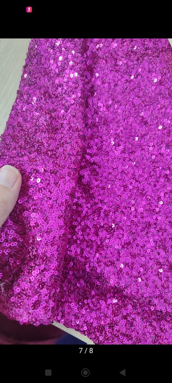 Pembe Parlak Mini Etek - Görsel 4