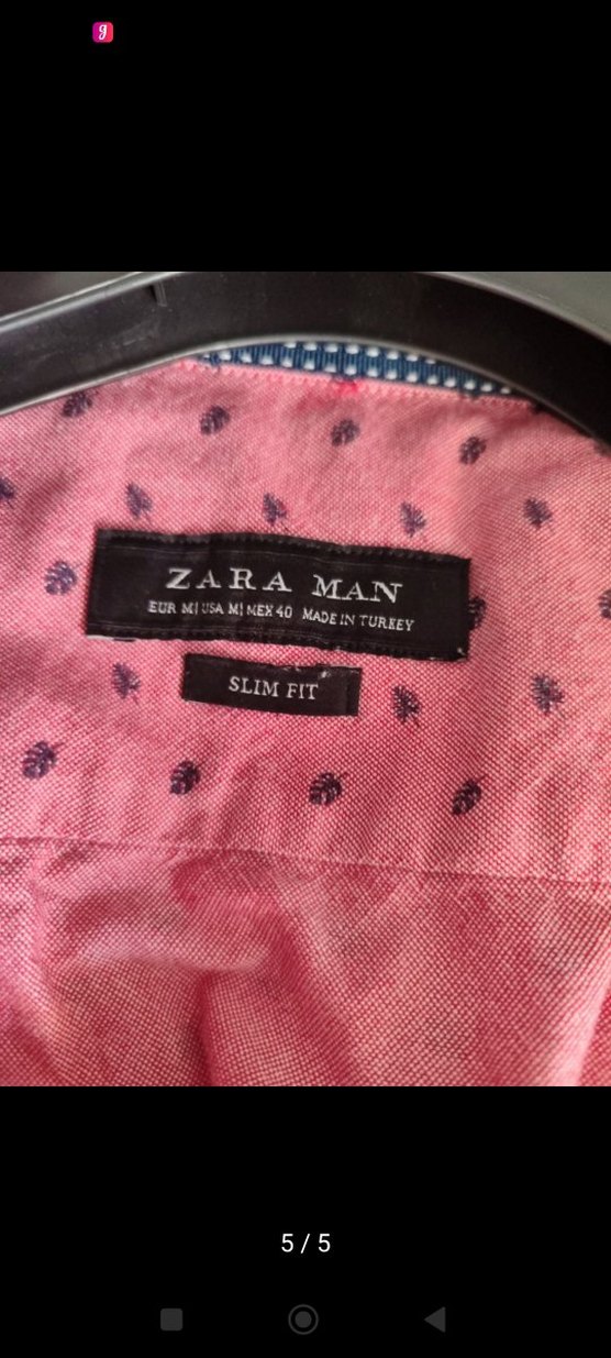 Pembe Kısa Kollu Erkek Gömlek - Görsel 5