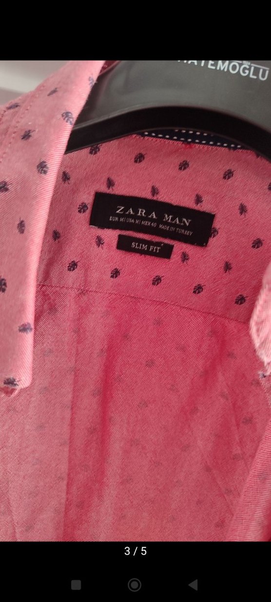 Pembe Kısa Kollu Erkek Gömlek - Görsel 3