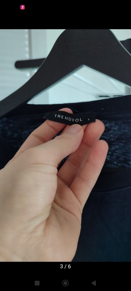 Mor Renkli Pamuklu Hamile Tişörtü - Görsel 4