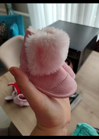 Kız Çocuk Pembe Kürklü Sıcak Panduf - Görsel 2