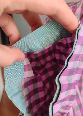 Pembe Kareli Kısa Kollu Erkek Gömlek - Görsel 4