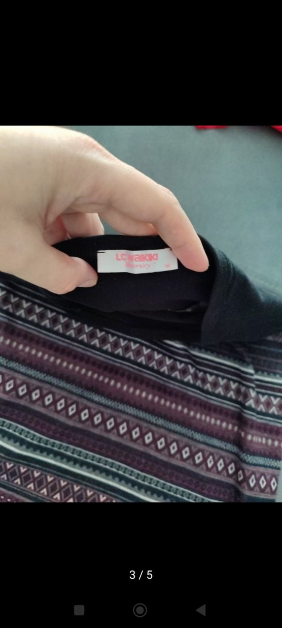 Bohem Desenli Kemerli Midi Hamile Eteği - Görsel 3