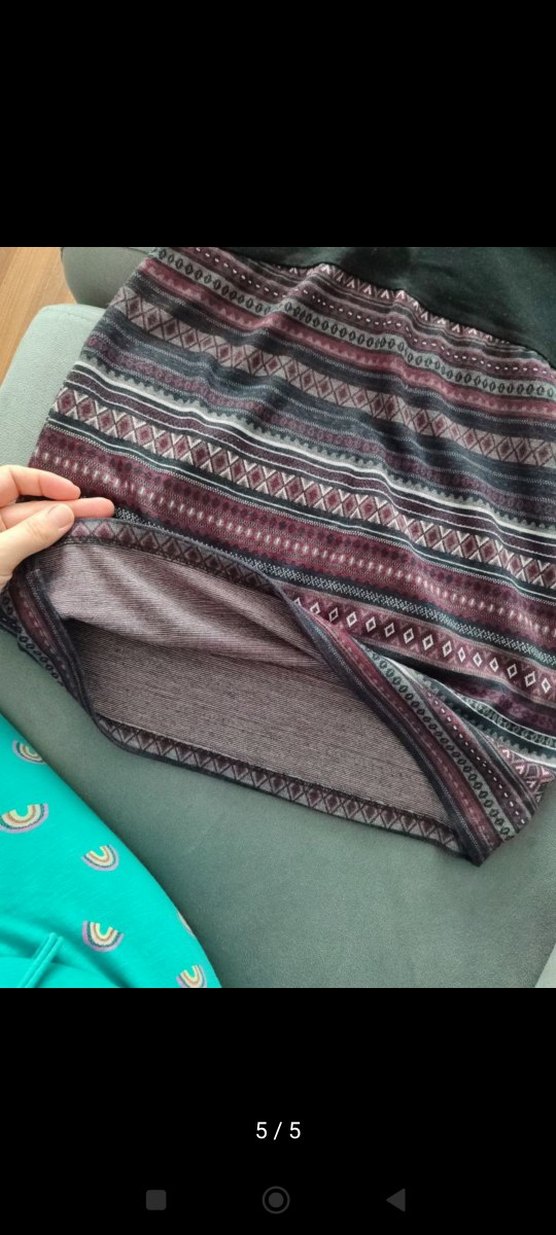 Bohem Desenli Kemerli Midi Hamile Eteği - Görsel 5