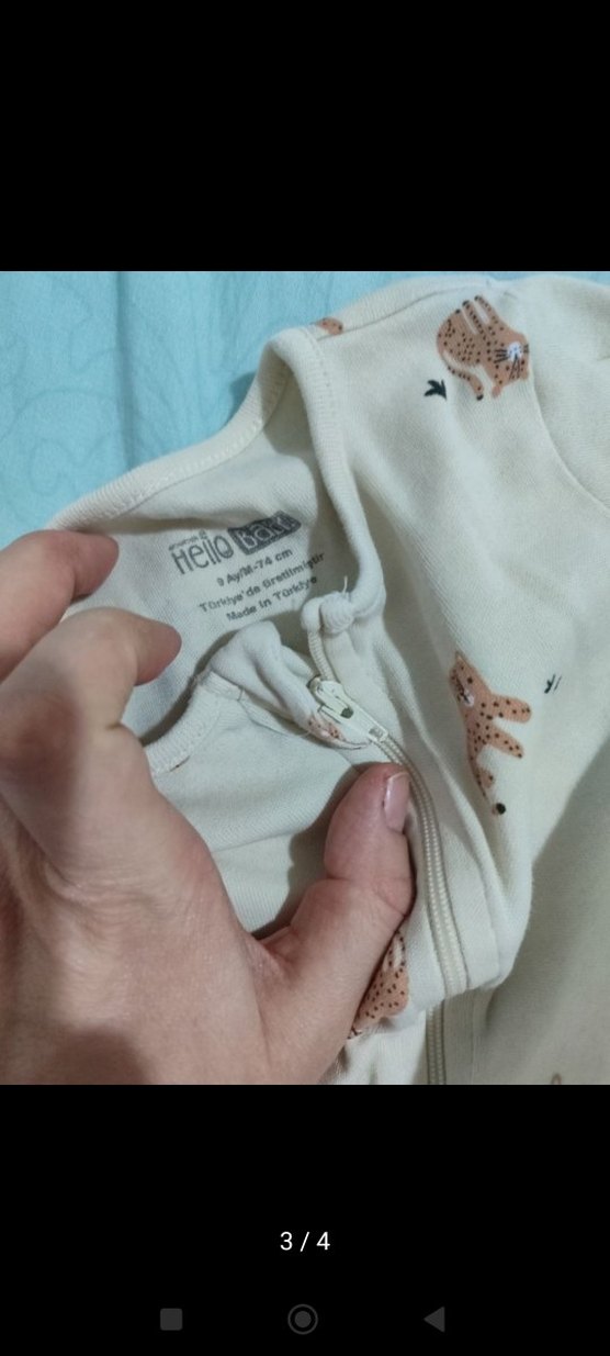 Bebek Uzun Kollu Baskılı Tulum - Görsel 3