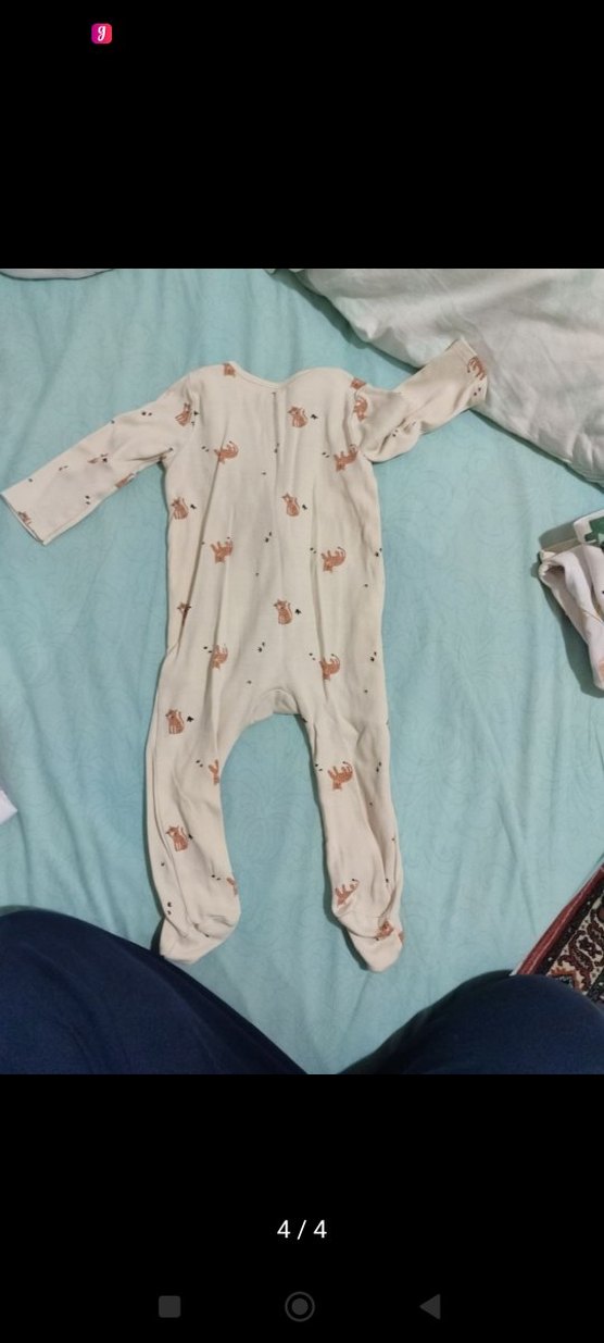 Bebek Uzun Kollu Baskılı Tulum - Görsel 4