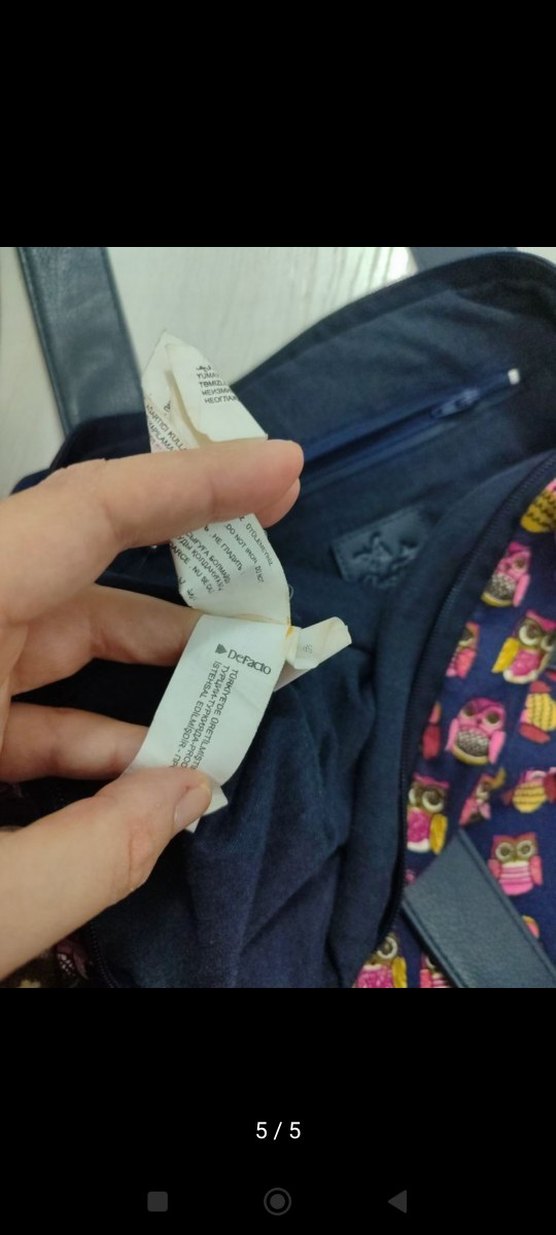 baykuş desen Renkli Baskılı Fermuarlı Kadın Çanta - Görsel 5