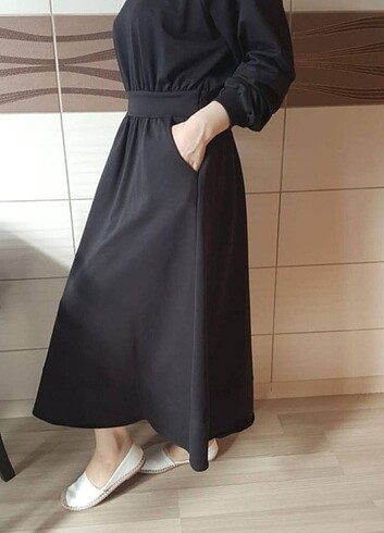 m Beden siyah Renk Uzun elbise