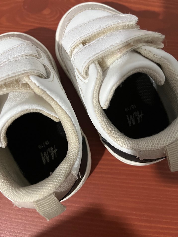 Beyaz Erkek Çocuk Cırt Cırtlı Spor Ayakkabı - Görsel 3