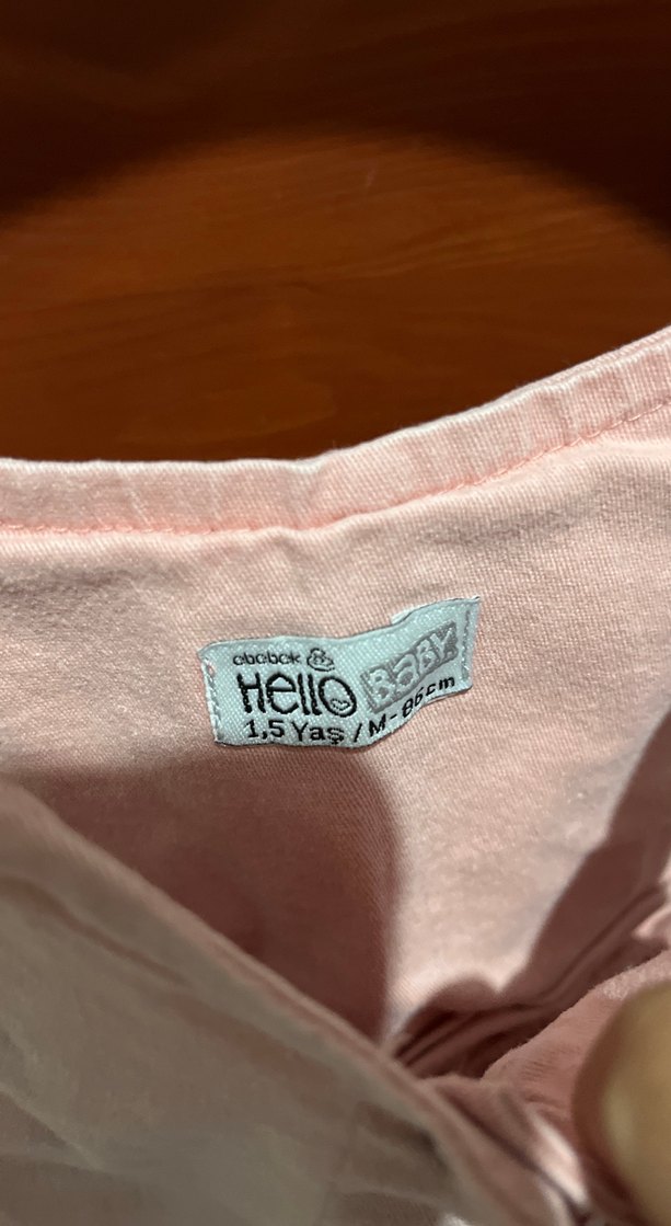 Nakışlı Pembe Kız Çocuk Askılı Tulum - Görsel 2