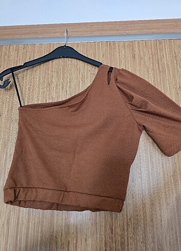 l Beden turuncu Renk Yazlık bluz