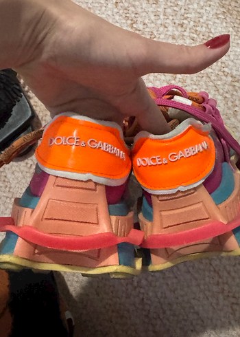 Renkli Bağcıklı Kadın Sneakers - Görsel 6