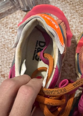 Renkli Bağcıklı Kadın Sneakers - Görsel 3