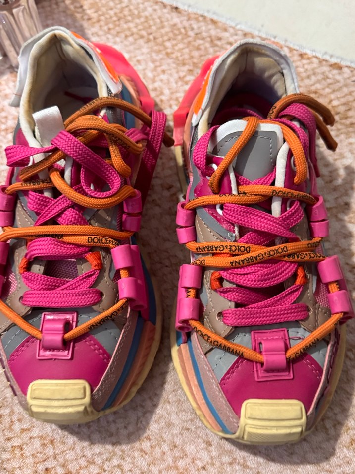 Renkli Bağcıklı Kadın Sneakers - Görsel 2