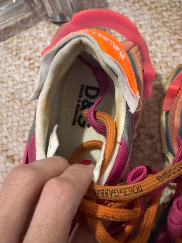 Renkli Bağcıklı Kadın Sneakers - Görsel 3