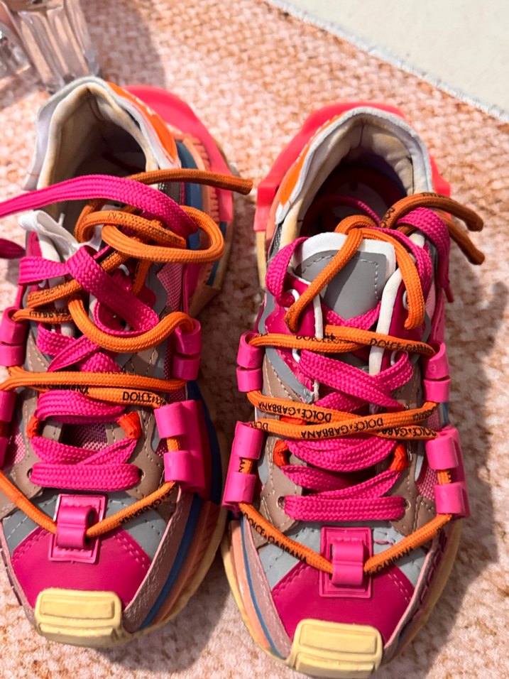 Renkli Bağcıklı Kadın Sneakers - Görsel 5