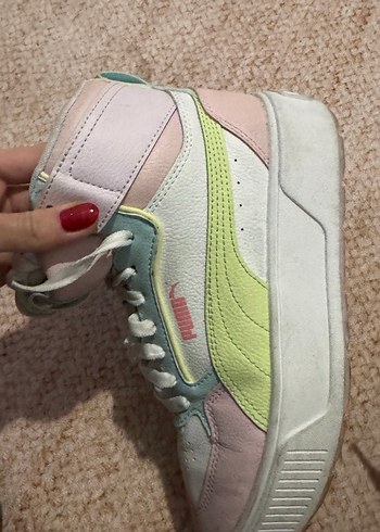 Puma Kadın Pembe Pastel Bağcıklı Spor Ayakkabı - Görsel 7