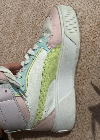 Puma Kadın Pembe Pastel Bağcıklı Spor Ayakkabı - Görsel 6