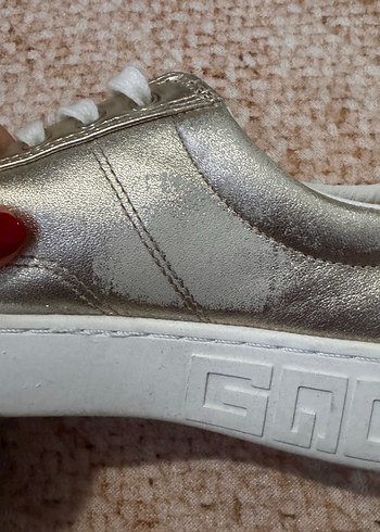 Altın Renkli Kadın Dolgu Topuklu Spor Ayakkabı - Görsel 5