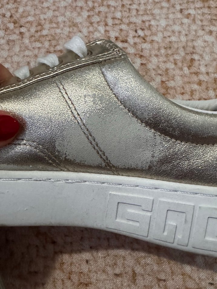 Altın Renkli Kadın Dolgu Topuklu Spor Ayakkabı - Görsel 5