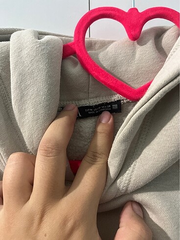 m Beden ten rengi Renk Zara Crop Sweatshirt
