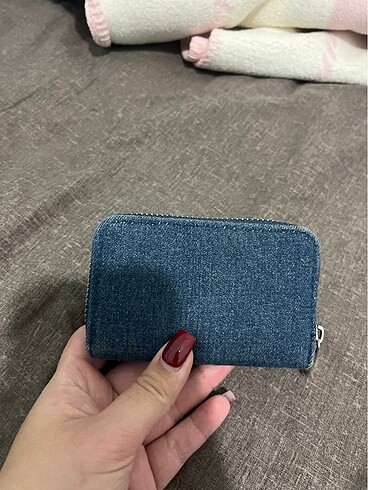  Beden mavi Renk Stradivarius Denim Cüzdan