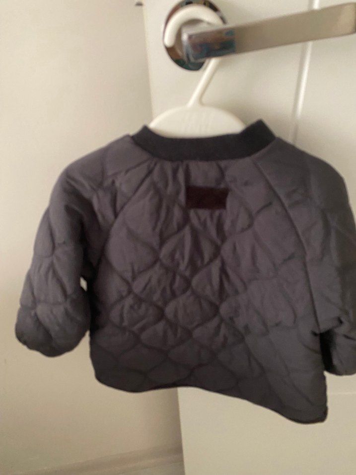 Erkek Çocuk Gri Fermuarlı Street Wear Mont - Görsel 4