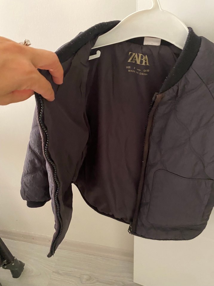 Erkek Çocuk Gri Fermuarlı Street Wear Mont - Görsel 2