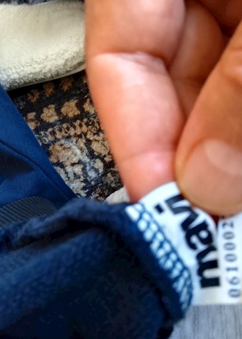 s Beden mavi Renk Erkek Lacivert Fermuarlı Yüksek Yakalı Sweatshirt