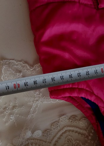 Kız Çocuk Pembe Düğmeli Yelek - Görsel 4