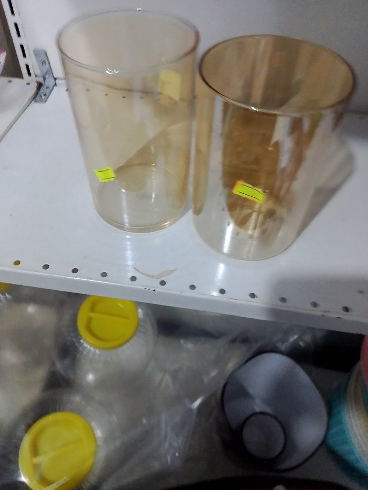 Bej Renkli Şeffaf vazo - Görsel 2