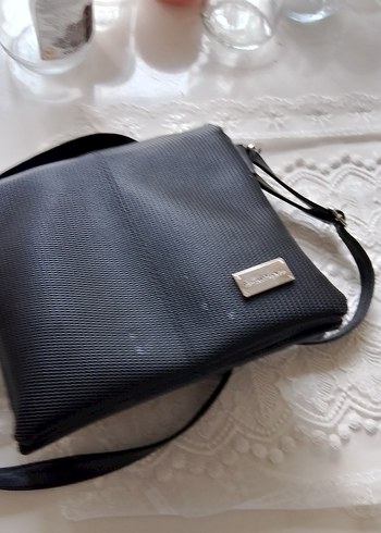 Siyah Deri Fermuarlı Kadın Çanta - Görsel 5