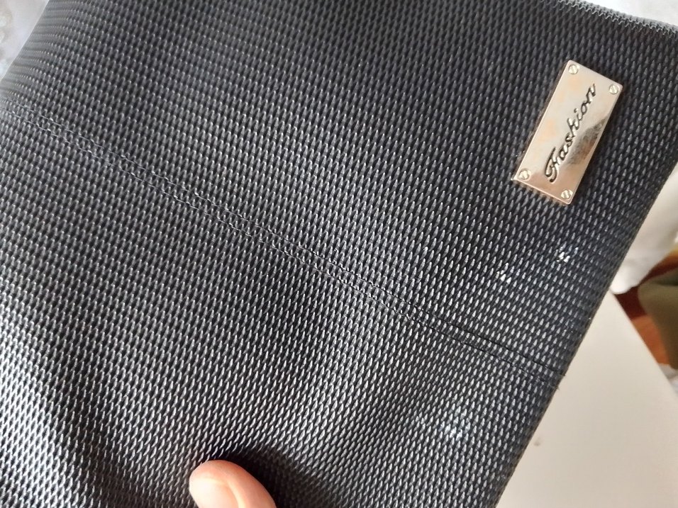 Siyah Deri Fermuarlı Kadın Çanta - Görsel 4