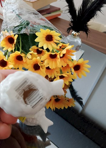 Beyaz Seramik Kuş Biblo Seti - Görsel 3