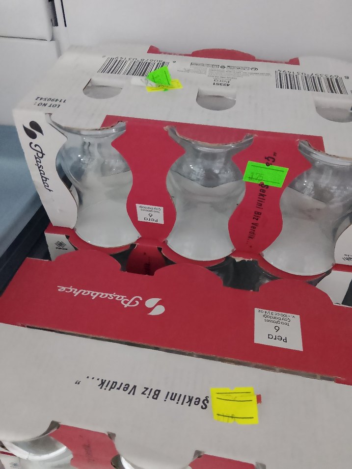 Gri-Beyaz Cam Çay Bardakları Seti - Görsel 2