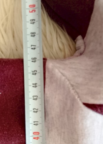 Bordo Gri Çizgili Kadın Sweatshirt - Görsel 8