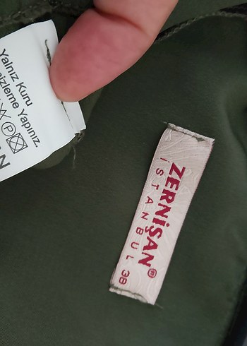m Beden Drapeli Yeşil Nakışlı Uzun Elbise