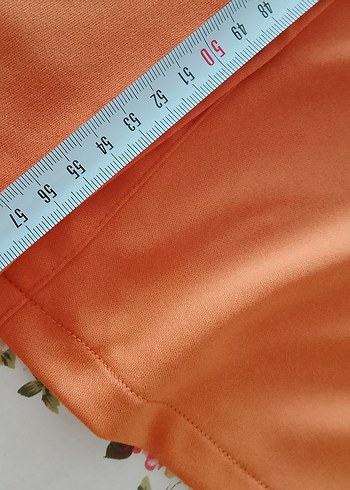 m Beden turuncu Renk Düğmeli Turuncu Kadın Gömlek