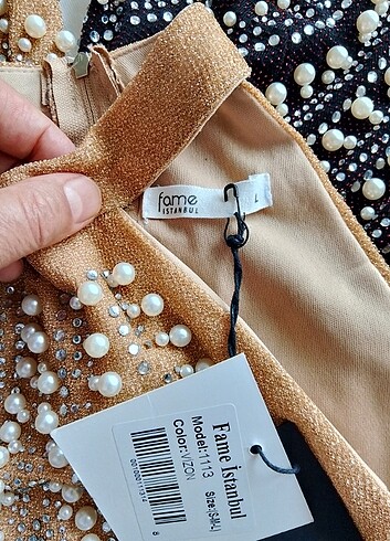Diğer abıye mını crop taşlı üst sıfır etiketli