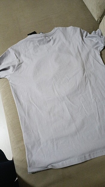 Standart Beden Beden gri Renk Gri tişört baskılı tişört beyaz tişört erkek kadın 