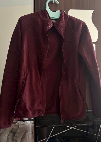 Bordo Fermuarlı Kadın Ceket