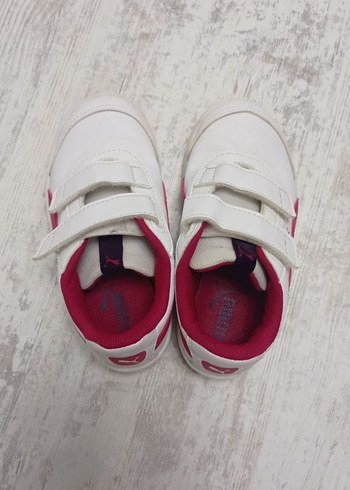 Kız Çocuk Beyaz Cırt Cırtlı Spor Ayakkabı - Görsel 2