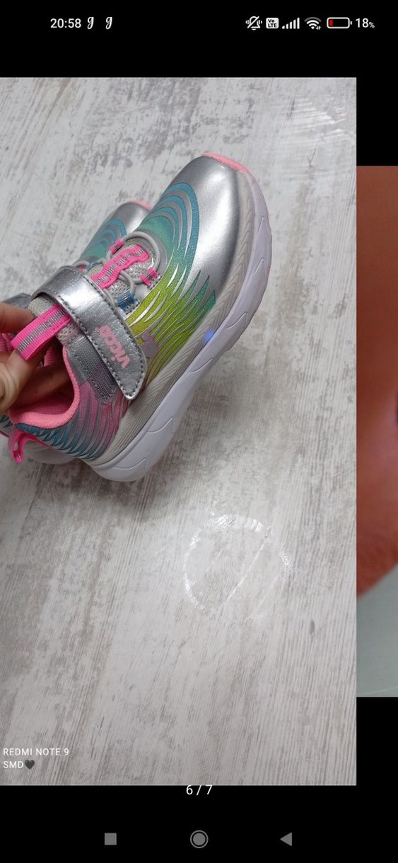 Kız Çocuk Çok Renkli Bağcıksız Spor Ayakkabı - Görsel 2