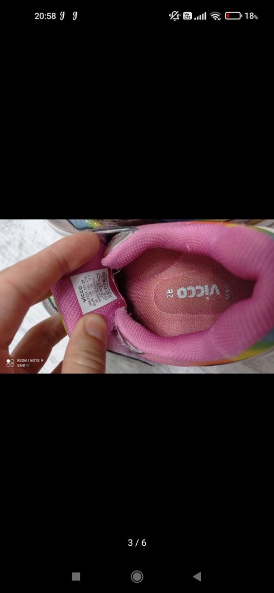 Kız Çocuk Çok Renkli Bağcıksız Spor Ayakkabı - Görsel 3