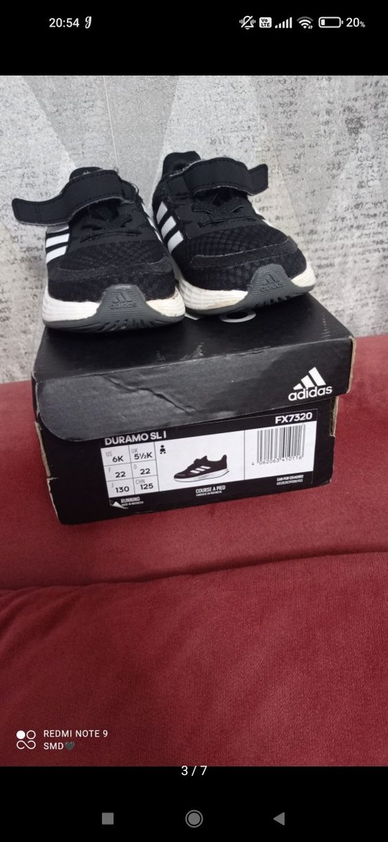 siyah Adidas Bebek Spor Ayakkabı - Görsel 5